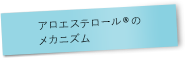 アロエステロール&reg;のメカニズム