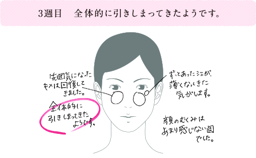 3週目 全体的にひきしまってきたようです。
